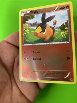 Tepig 15/114 Black & White Reverse Holo Pokemon Card LP+ - Image 4