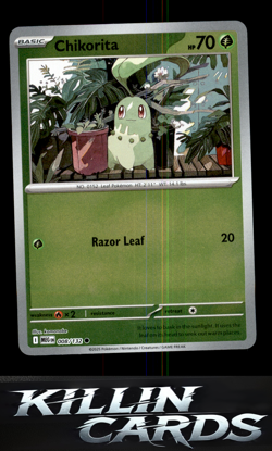Reverse Holofoil Chikorita 008/132 Pokemon Common ME01: Mega Evolution Card NM - Image 1