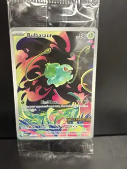 Pokemon TCG Bulbasaur IR 133/132 Mega Evolutions Stamped Promo Card Sealed - Image 2