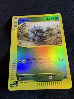 Pineco 86/144 Skyridge 2003 Reverse Holo e-Series Pokemon Card LP - Image 1