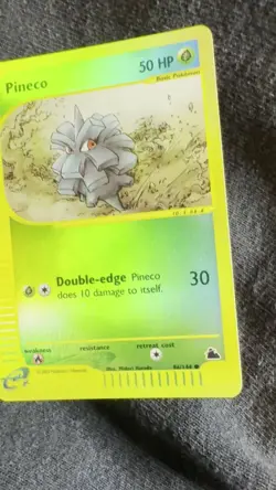 Pineco 86/144 Skyridge 2003 Reverse Holo e-Series Pokemon Card LP - Image 2