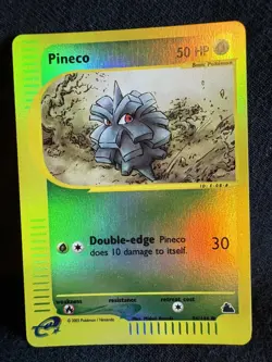 Pineco 86/144 Skyridge 2003 Reverse Holo e-Series Pokemon Card LP - Image 3
