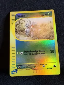 Pineco 86/144 Skyridge 2003 Reverse Holo e-Series Pokemon Card LP - Image 4
