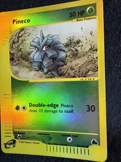 Pineco 86/144 Skyridge 2003 Reverse Holo e-Series Pokemon Card LP - Image 5