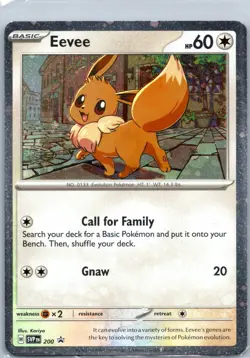 Eevee - 200 (Cosmos Holo) Promo SV: Scarlet & Violet Promo Cards SVP 200 NM - Image 1