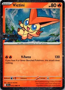 Victini (Black Bolt Stamped) Holo Rare Miscellaneous Cards & Products 012/086 NM - Image 1