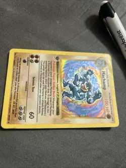 Pokemon Card TCG Machamp 1st EDITION Holo Rare Shadowless Base Set 8/102 LP - Image 4