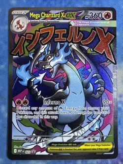 Mega Charizard X ex 023 Pokemon TCG Promo Holo EX Card English - Image 1