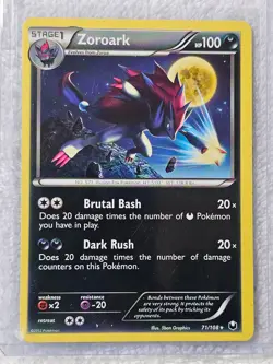 Pokemon - Zoroark - 71/108 - Rare - BW - Dark Explorers - 2012 LP - Image 4