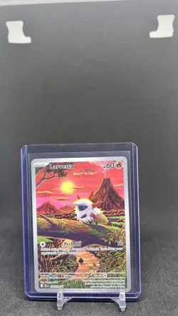 Pokemon TCG Larvesta Black Bolt Full Art Illustration Card IR 99/086 NM - Image 1