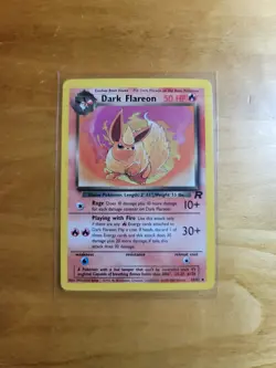 Dark Flareon 35/82 Team Rocket Pokemon TCG Card Vintage Near Mint - Image 1