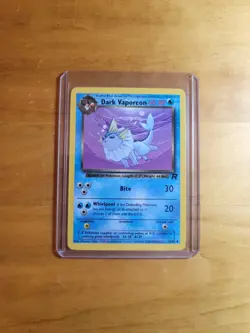 Dark Vaporeon 45/82 Team Rocket Pokemon TCG Card Vintage 1999-2000 Near Mint - Image 3