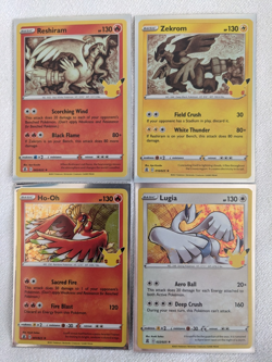 Pokemon celebrations 4 card lot lugia ho-oh - Image 1
