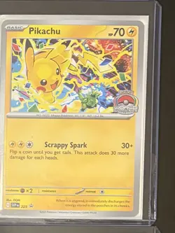 Pikachu World Championship 225 Scarlet & Violet Promos Pokemon English Card NM - Image 1
