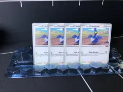 4x Pokemon TCG Hop's Cramorant 138/159 Sv09: Journey Together Regular Playset - Image 1