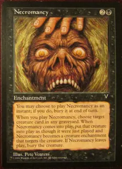 MTG Necromancy Visions Regular Lightly Played - Image 1