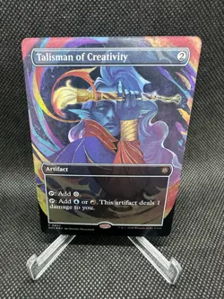 Talisman of Creativity Borderless Foil Secrets of Strixhaven Codex Promo MTG - Image 1