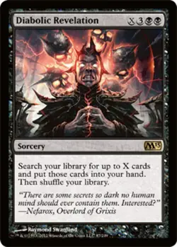 Moderate Play, Japanese MTG Regular Diabolic Revelation Magic 2013 Magic the Gat - Image 1