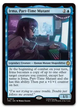 Irma, Part-Time Mutant #12 NM Commander: Teenage Mutant Ninja Turtles Magic MTG - Image 1