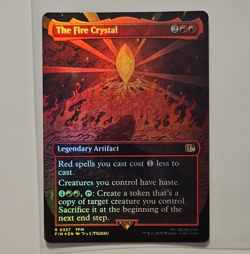 Wizards of the Coast The Fire Crystal Borderless Ext Art Foil Rare 0337 EN - Image 1