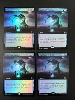 MTG- Blue Sun's Twilight x4 - All Will Be One - Extended Art FOIL - Image 1