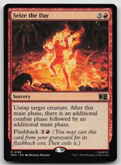 Seize the Day 166 Rare Commander: Marvel Super Heroes Magic: The Gathering NM - Image 1