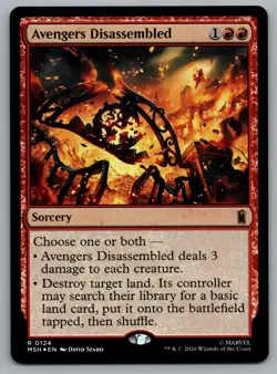 Avengers Disassembled 124 Rare Marvel Super Heroes Magic: The Gathering Foil NM - Image 1