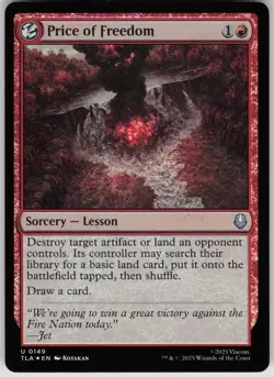 MTG Price of Freedom Foil NM Avatar: The Last Airbender Magic 149 - Image 1