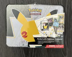 Pokemon TCG 25th Anniversary Sealed Celebrations Collector’s Chest Lunch Box Tin 820650809415 - Image 1