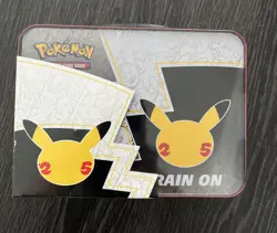 Pokemon TCG 25th Anniversary Sealed Celebrations Collector’s Chest Lunch Box Tin 820650809415 - Image 4