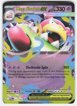 MEGA SLOWBRO EX 031/084 DOUBLE RARE PITCH BLACK POKEMON HOLO NM/M - Image 1