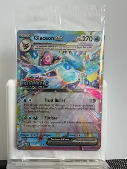 Glaceon ex 026/131 Stamp Sealed NM Pokemon TCG SV Prismatic Evolutions - Image 1