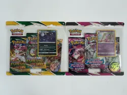 Pokemon - Sword & Shield - Evolving Skies & Fusion Strike - 3 Packs Blisters Set - Image 1