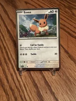 Eevee SVP 043 Cosmos Holo Black Star Promo Scarlet & Violet Pokemon TCG NM - Image 2