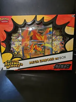 Pokemon TCG Mega Evolution Ascended Heroes Mega Emboar ex Box Sealed - Image 1