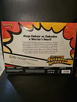 Pokemon TCG Mega Evolution Ascended Heroes Mega Emboar ex Box Sealed - Image 3