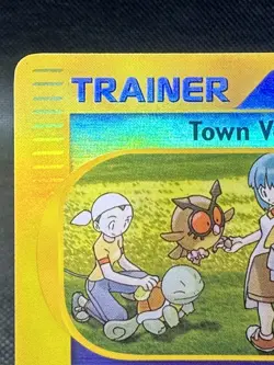 2002 Pokemon Aquapolis Trainer Town Volunteers 136/147 Reverse Holo - Image 3