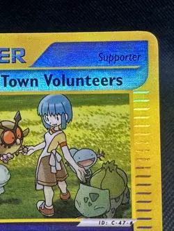 2002 Pokemon Aquapolis Trainer Town Volunteers 136/147 Reverse Holo - Image 4
