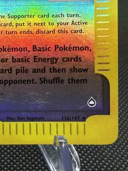 2002 Pokemon Aquapolis Trainer Town Volunteers 136/147 Reverse Holo - Image 5