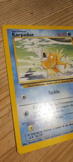 Karpador 35/102 Basis Set Pokemon Karten TCG De 🇩🇪 Ex Vintage - Image 3