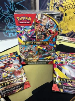 Pokemon Mega Evolution Booster Bundle Sealed With 2 Booster Packs Lot Of 3 - Image 1