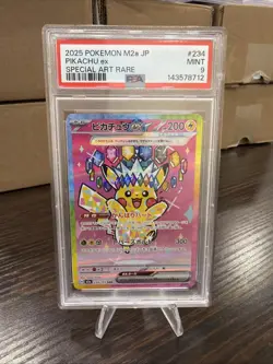 2025 POKEMON JAPANESE M2A-MEGA DREAM EX SPECIAL ART RARE #234 PIKACHU EX PSA 9 - Image 1