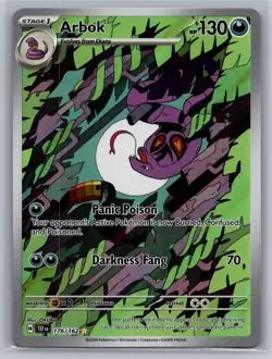 Arbok 176/162 Illustration Rare Temporal Forces Pokemon Holo Near Mint - Image 1
