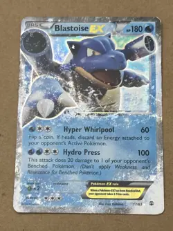Pokemon TCG Blastoise EX Holo Ultra Rare 17/83 Generations English 2016 180HP - Image 1