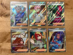 Pokemon Prismatic Evolutions Full Art Trainer Ultra Rare 132 133 134 140 141 142 - Image 1