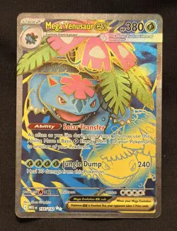 Pokemon TCG Mega Venusaur EX 155/132 Mega Evolution English NM - Image 1