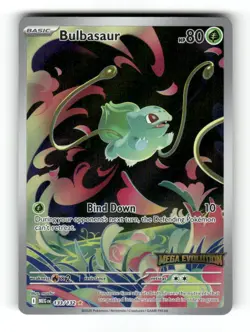 Bulbasaur (Mega Evolution Stamped) 133/132 Holo Pokemon NM - Image 1
