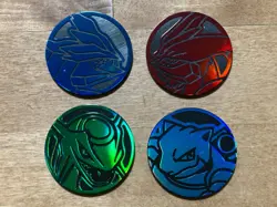 Rayquaza Blastoise White Black Kyurem Holofoil Pokemon TCG Official Coins - Image 1