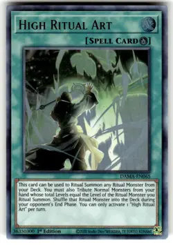 Yugioh! High Ritual Art - DAMA-EN065 - Ultra Rare - 1st Edition Near Mint, Engli - Image 1