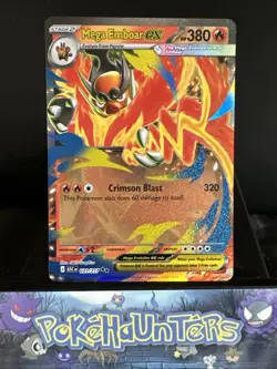Pokemon Card Mega Emboar ex 031/217 Ascended Heroes Double Rare Near Mint - Image 1